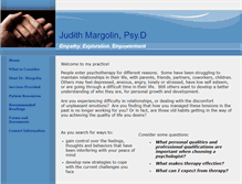 Tablet Screenshot of drjudithmargolin.com